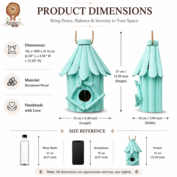 #TurquoiseBirdHouse