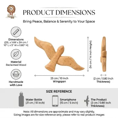 TIMBER KALA'S  SINGLE WOODEN SPARROW FOR DECOR