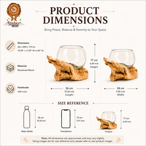 TIMBER KALA'S DRIFT WOOD BOWL FOR DECOR