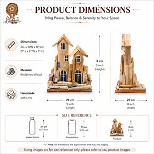 TIMBER KALA'S DRIFTWOOD TWIN DWELLINGS FOR DECOR