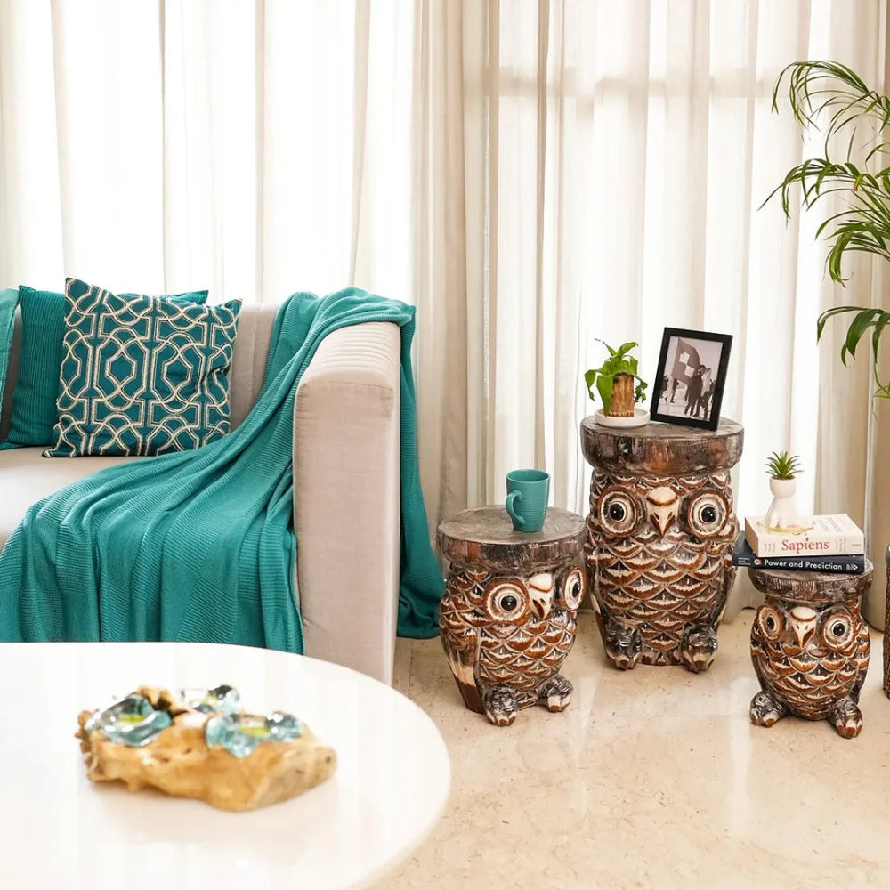 #TIMBERKALA'SOWLTABLEFORDECOR