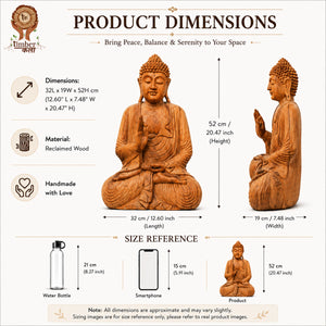 TIMBER KALA'S MUKHA BUDDHA FOR DECOR