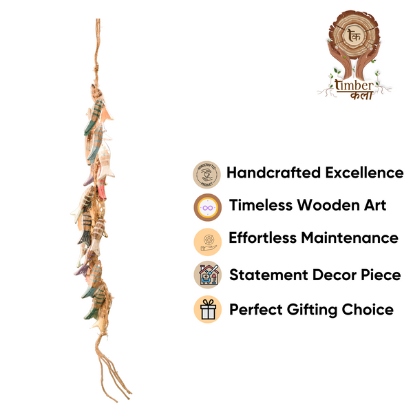 TIMBER KALA’S SMALL FISH BREEZY BEADS FOR DECOR