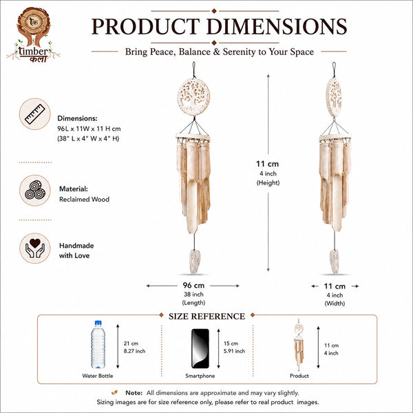 TIMBER KALA'S TREE OF LIFE CELESTIAL CHIMES FOR DECOR